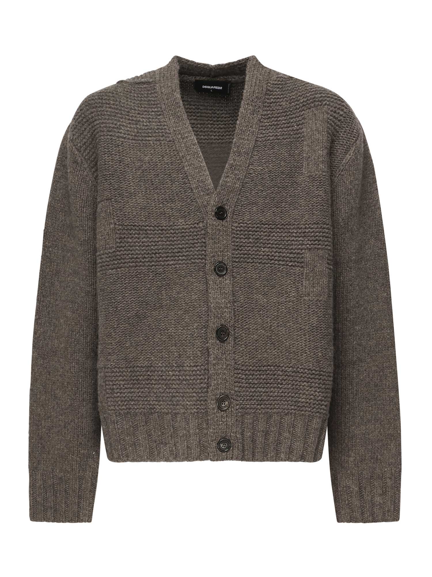 Cardigan in lana S74HA1551 D13147812 DSQUARED2 