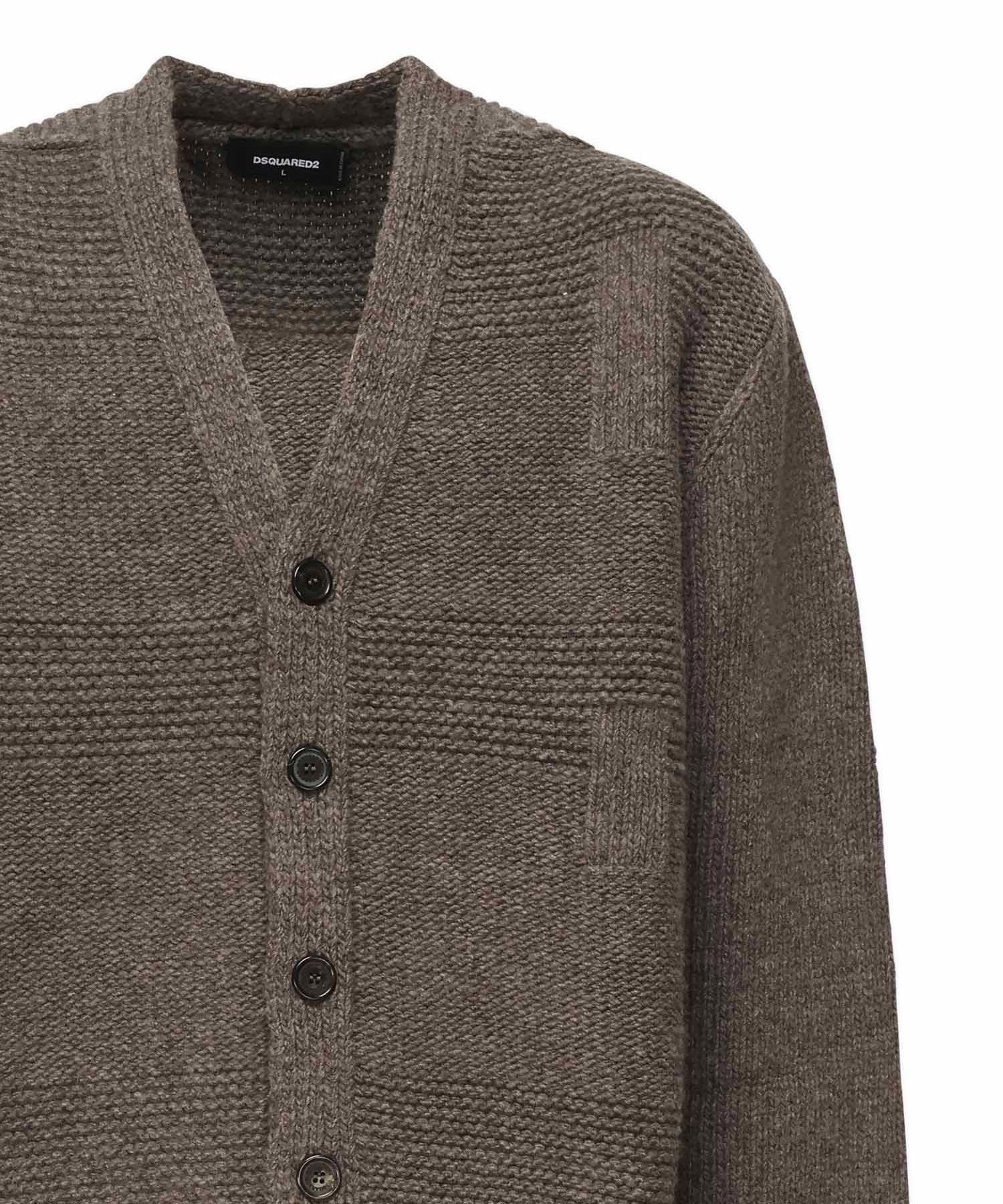 Cardigan in lana S74HA1551 D13147812 DSQUARED2 