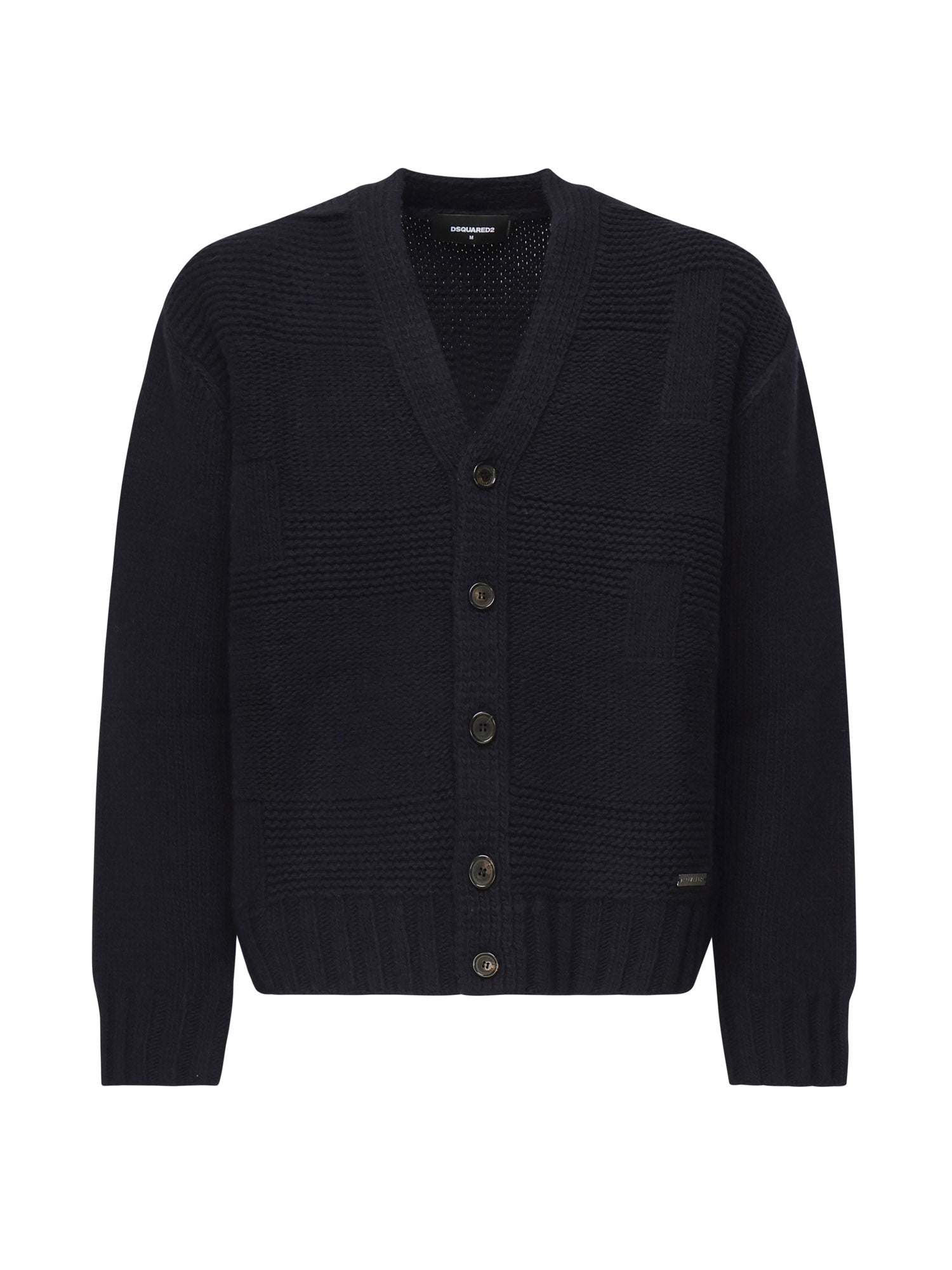 Cardigan in lana S74HA1552 D13142477 DSQUARED2 
