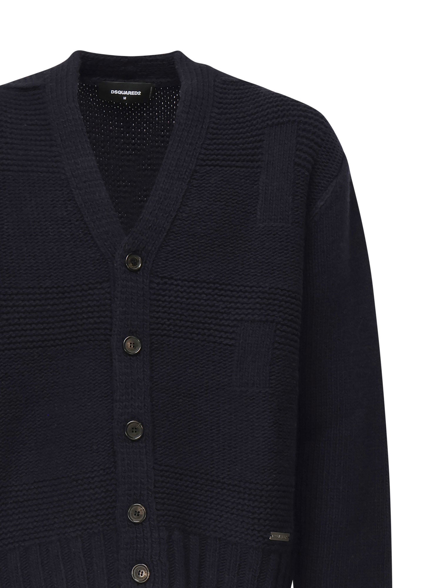 Cardigan in lana S74HA1552 D13142477 DSQUARED2 