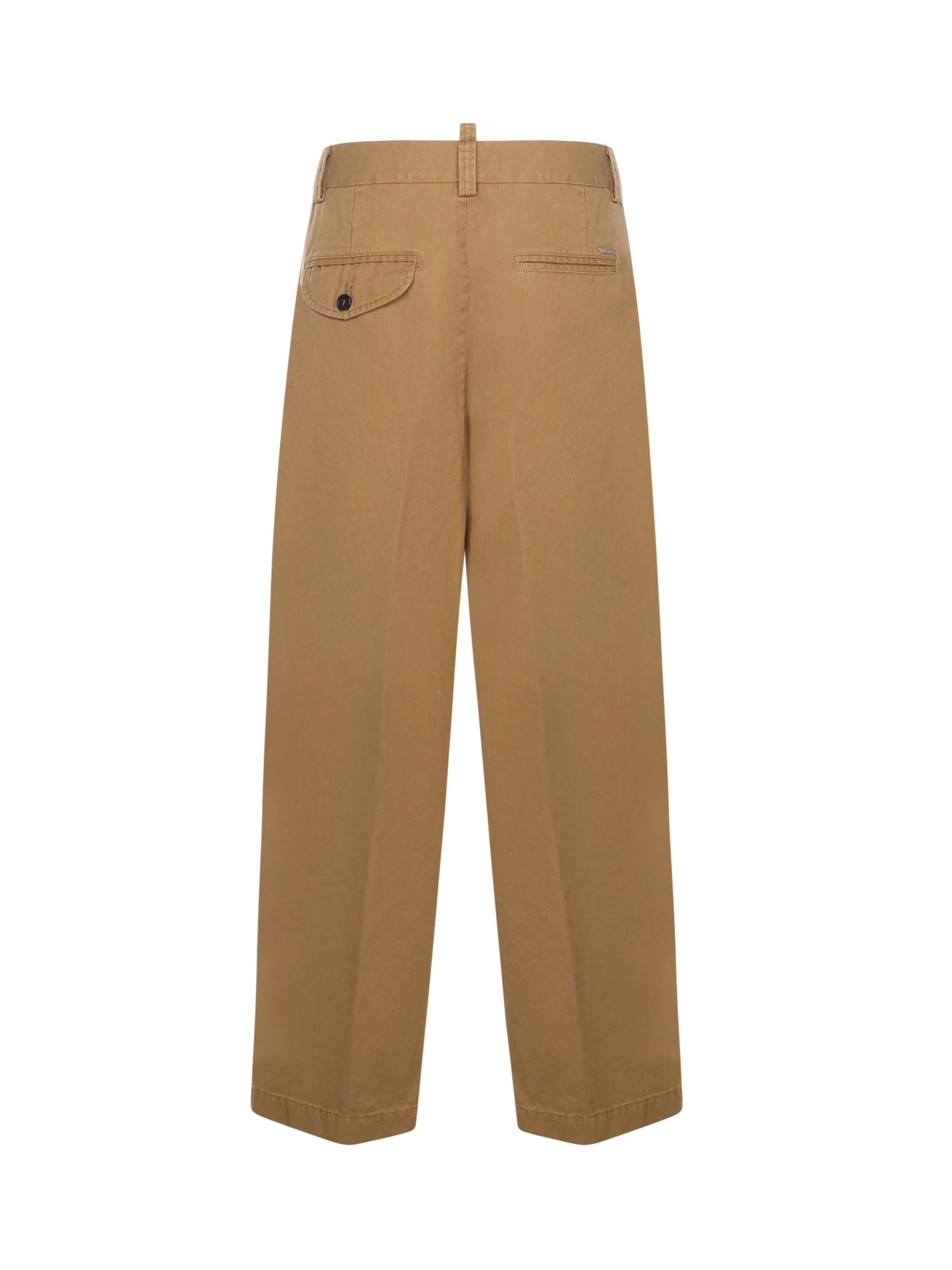 Pantaloni in cotone con pinces S74KB1062 D35264131 DSQUARED2 