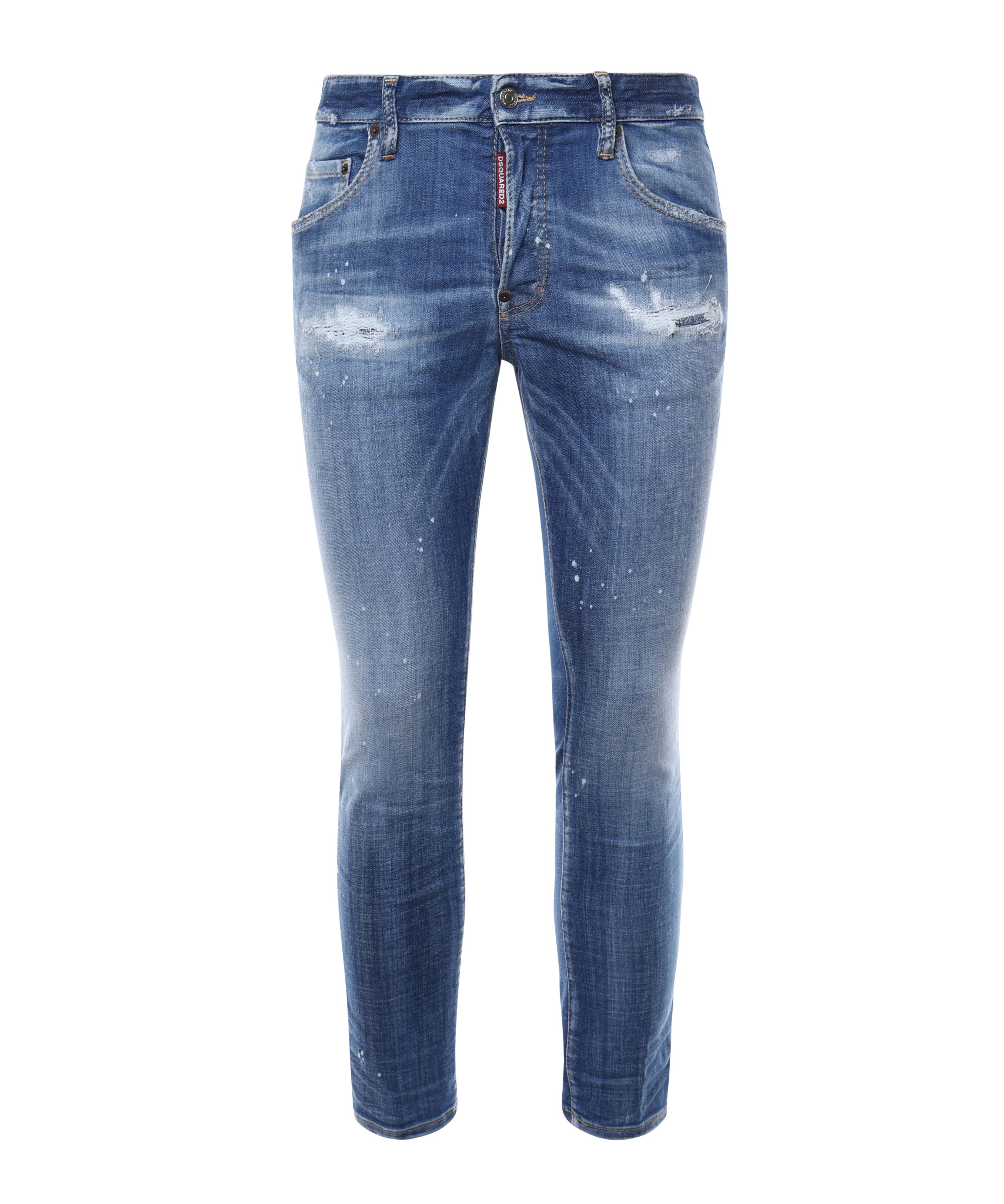 Pantaloni affusolati effetto vissuto S74LB1675 S30872470 DSQUARED2 