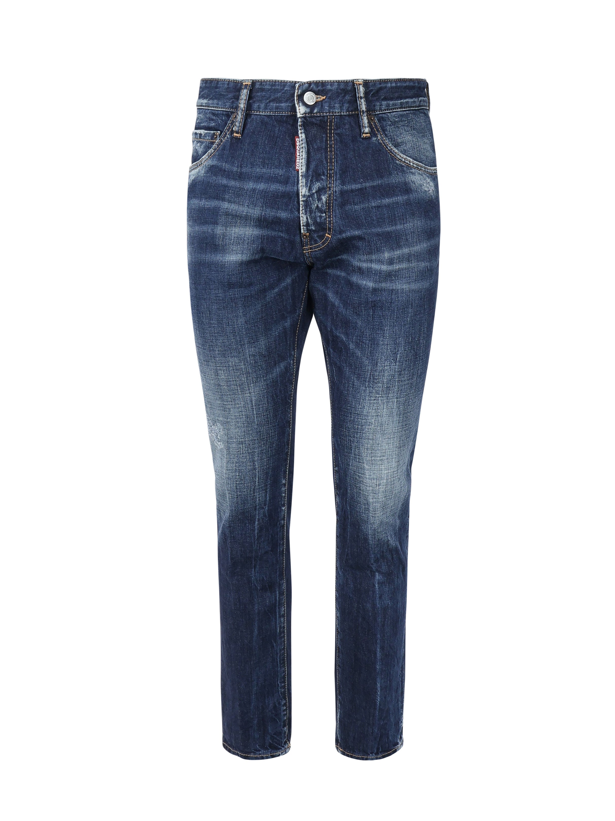 Jeans con baffatura<BR/><BR/> S74LB1677 S30309470 DSQUARED2 