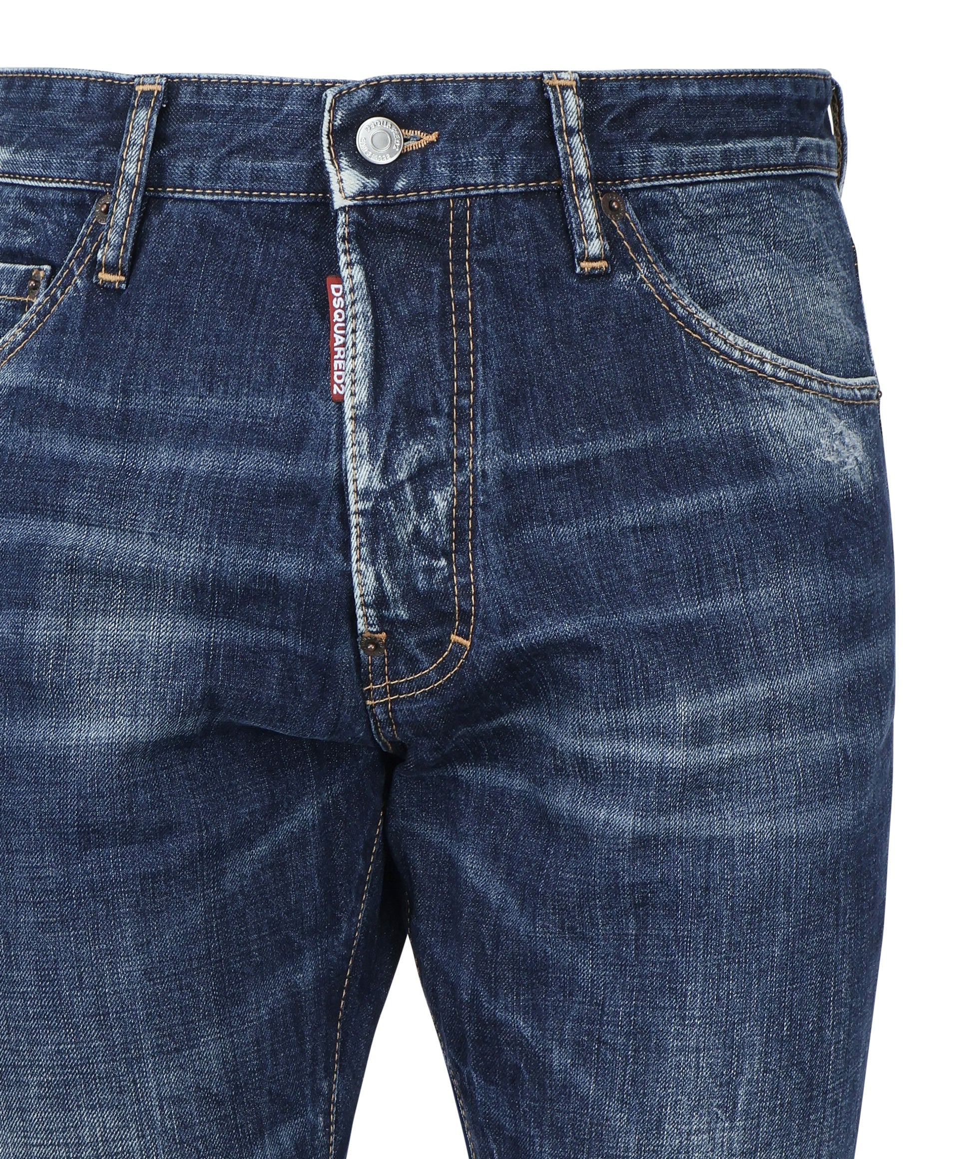 Jeans con baffatura<BR/><BR/> S74LB1677 S30309470 DSQUARED2 