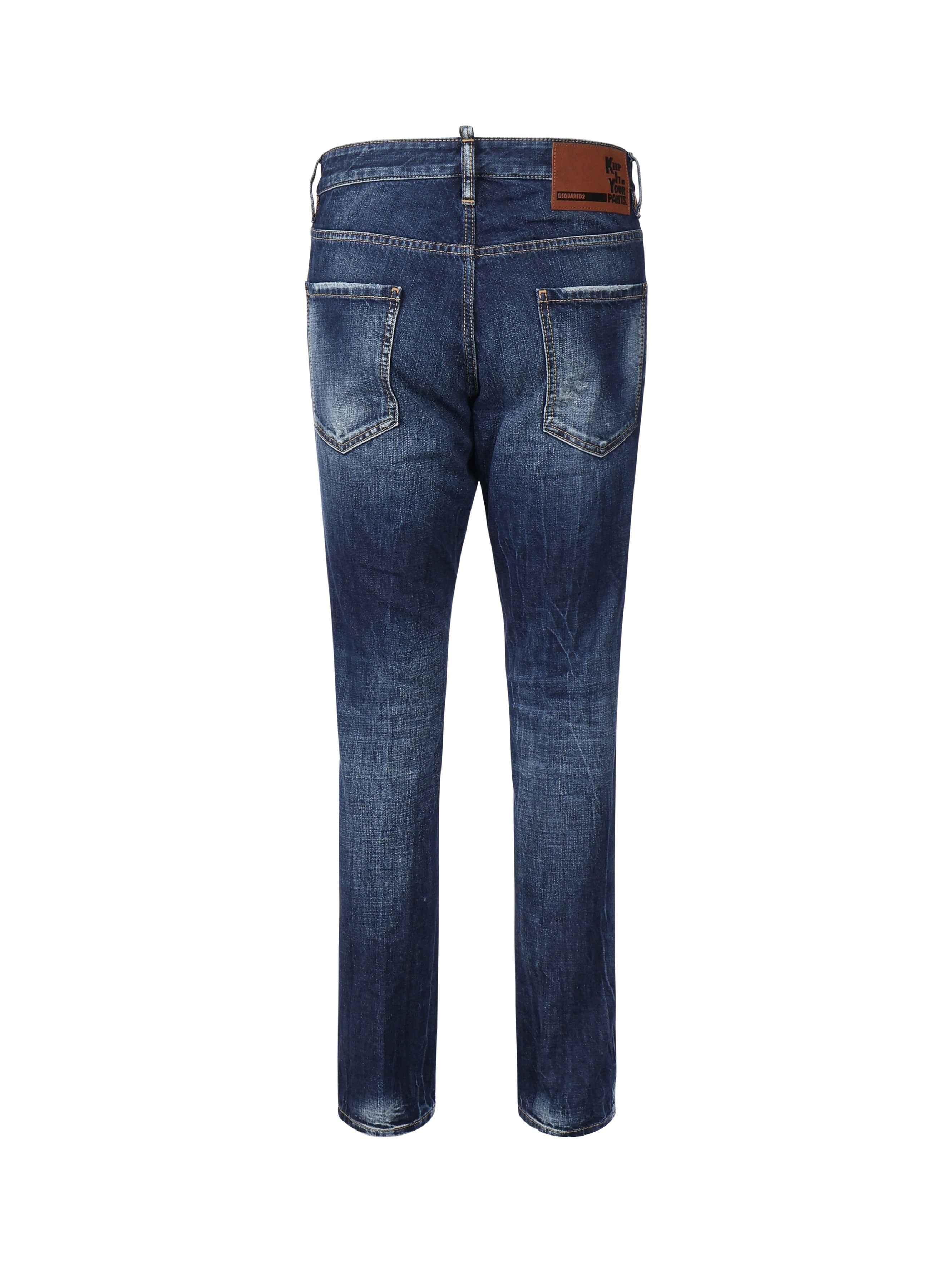 Jeans con baffatura<BR/><BR/> S74LB1677 S30309470 DSQUARED2 