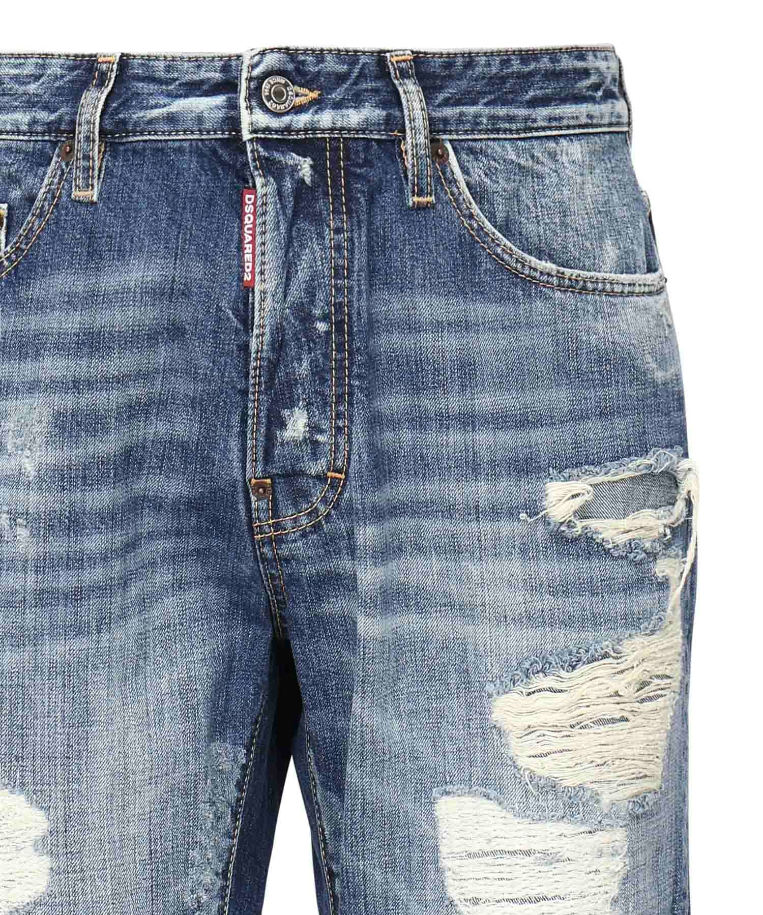Jeans Fraded Wash Bro<BR/> S74LB1752 D30011470 DSQUARED2 