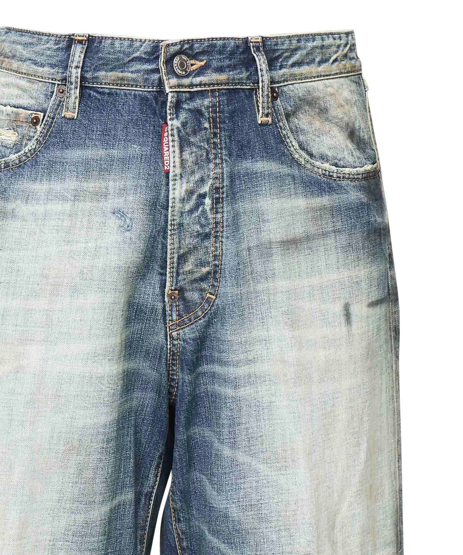 Jeans distressed con logo S74LB1759 D30011470 DSQUARED2 