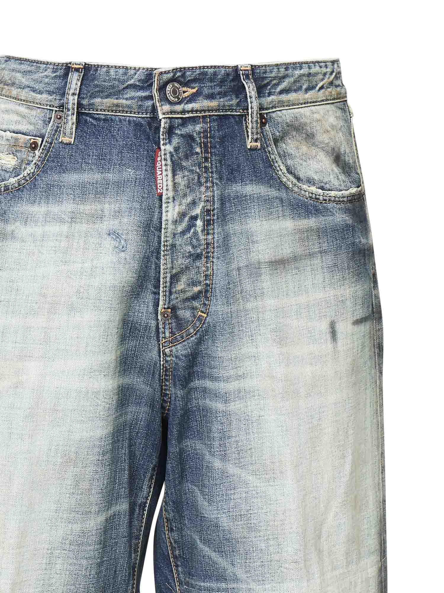 Jeans distressed con logo S74LB1759 D30011470 DSQUARED2 