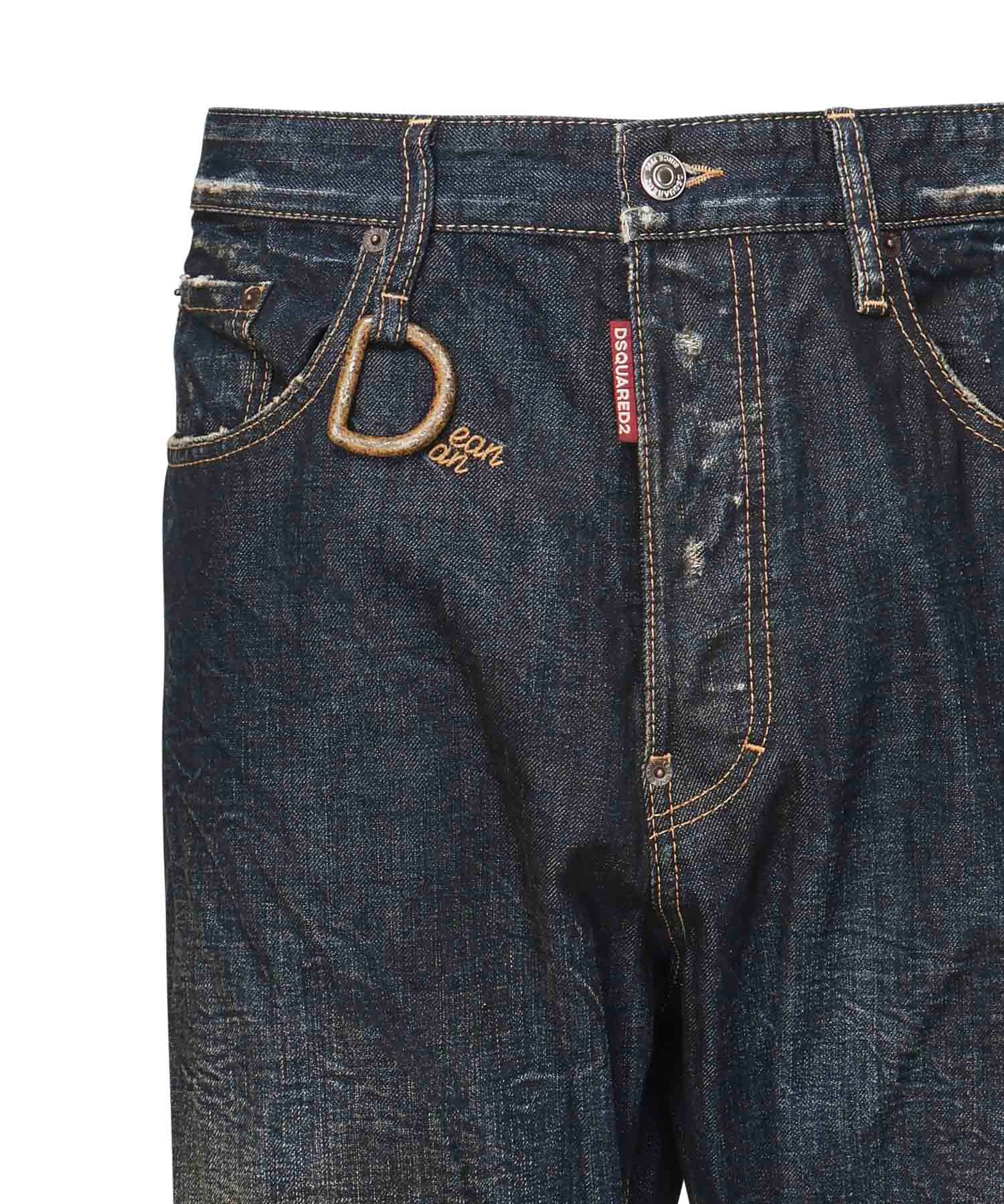 Jeans Kawaii con logo<BR/> S74LB1762 D30011470 DSQUARED2 