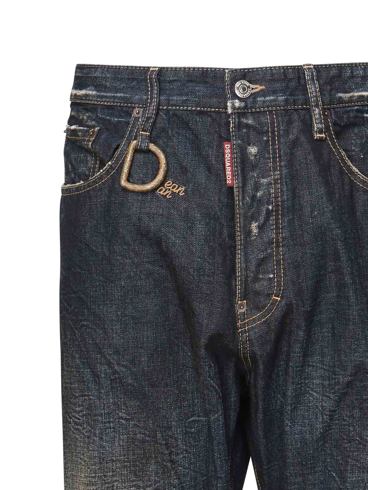 Jeans Kawaii con logo<BR/> S74LB1762 D30011470 DSQUARED2 