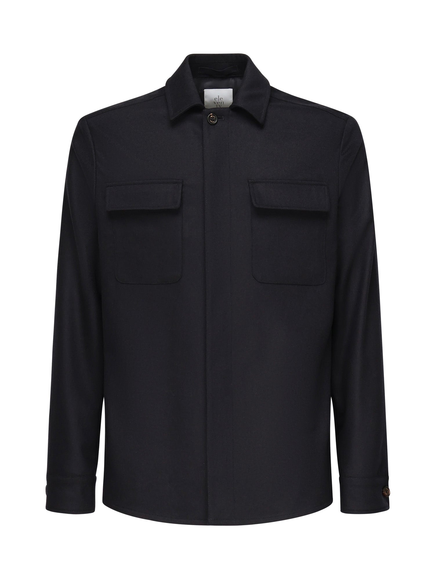 Overshirt in misto lana L70GIAJ17TES0H027 11 ELEVENTY 