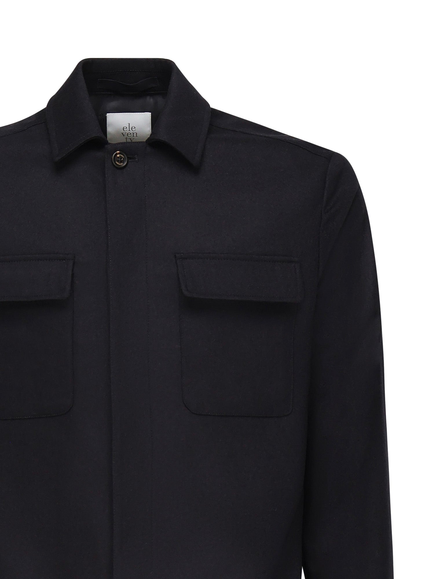 Overshirt in misto lana L70GIAJ17TES0H027 11 ELEVENTY 