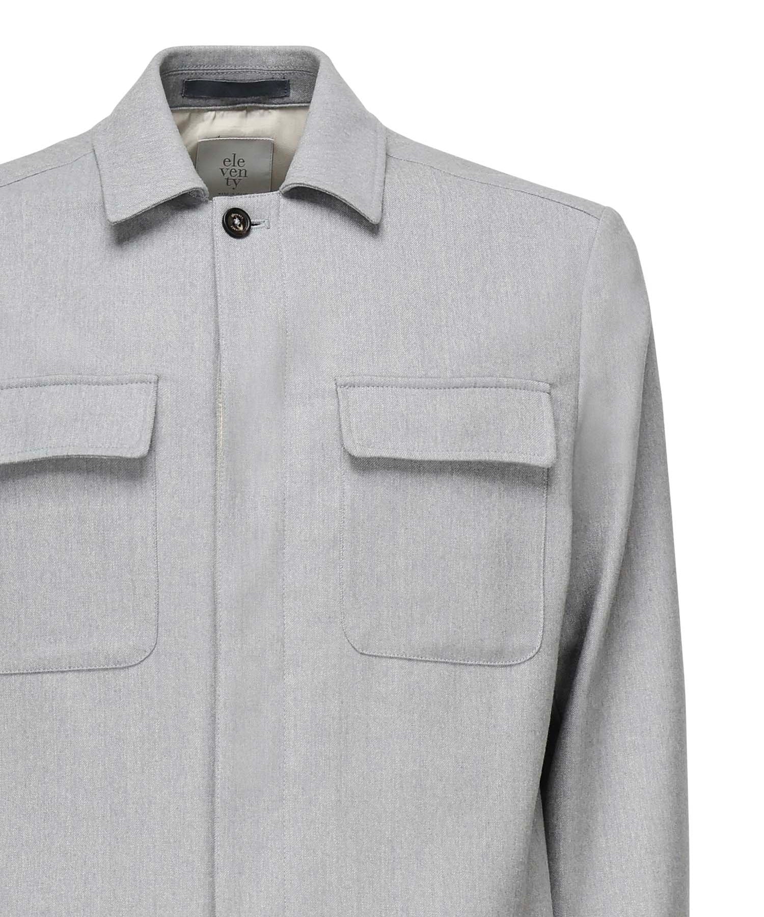Overshirt in misto lana L70GIAJ17TES0L065 08 ELEVENTY 
