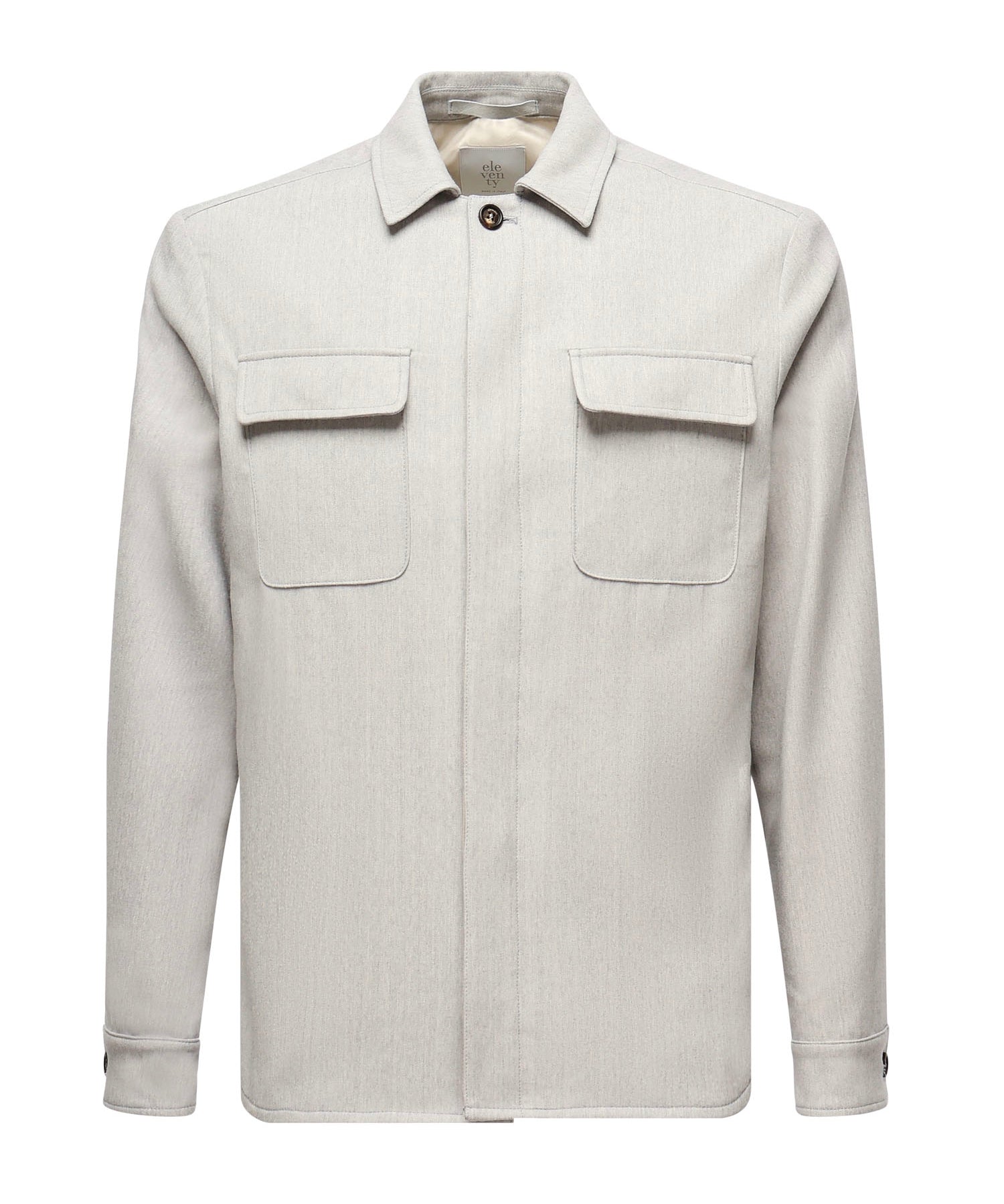 Overshirt in misto lana L70GIAJ17TES0L065 13 ELEVENTY 