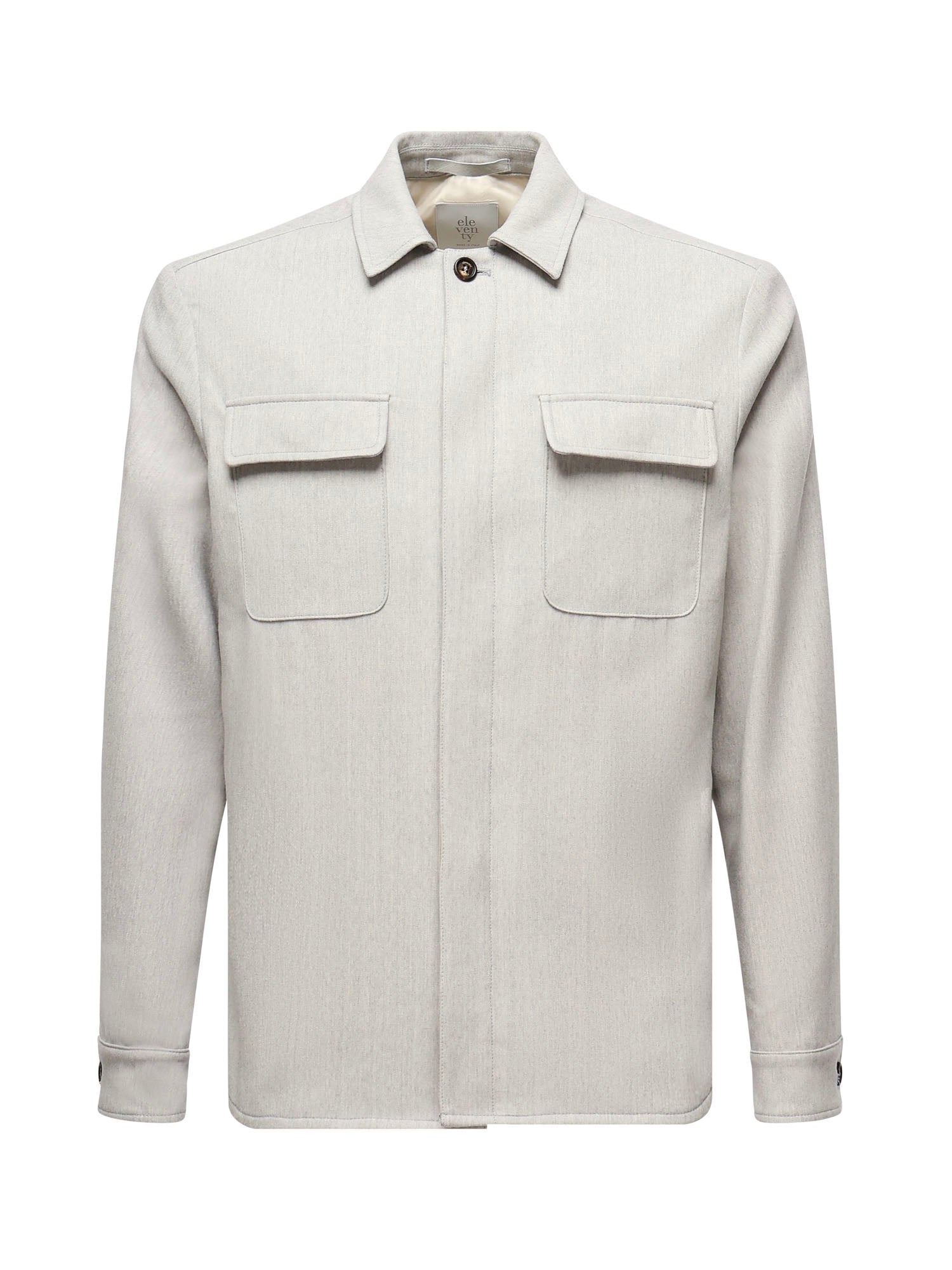 Overshirt in misto lana L70GIAJ17TES0L065 13 ELEVENTY 