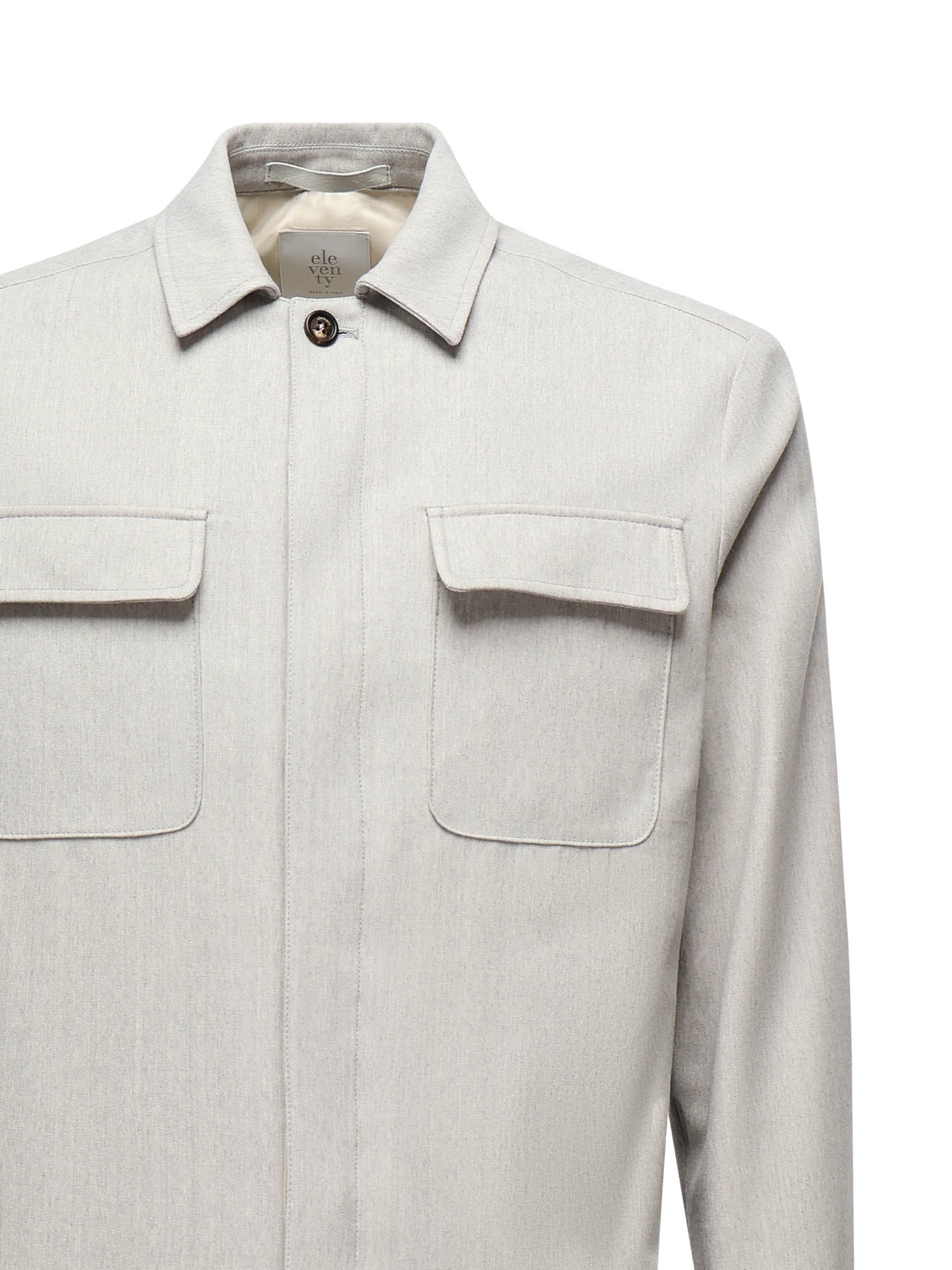 Overshirt in misto lana L70GIAJ17TES0L065 13 ELEVENTY 