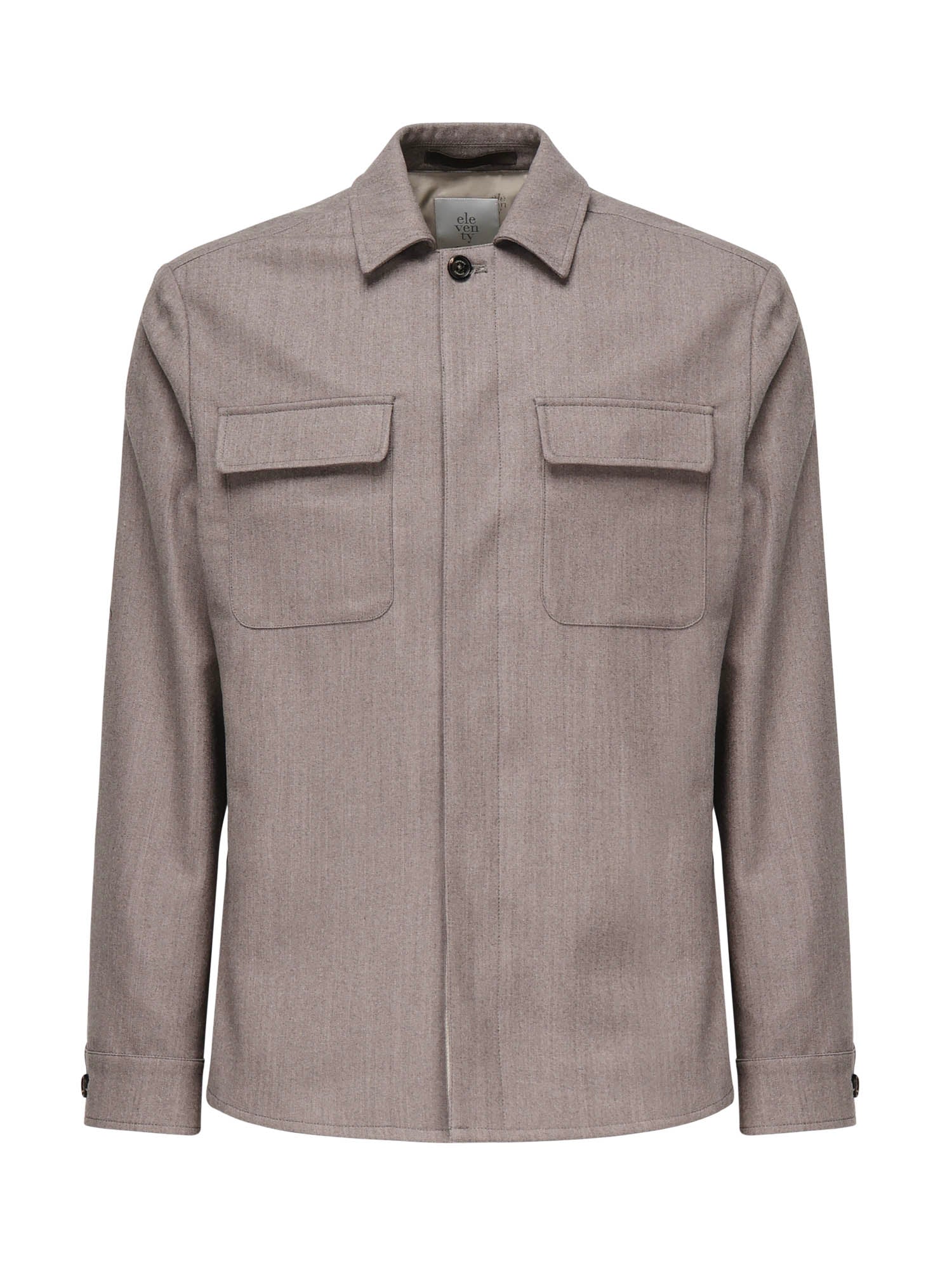 Overshirt in misto lana L70GIAJ17TES0L065 81 ELEVENTY 