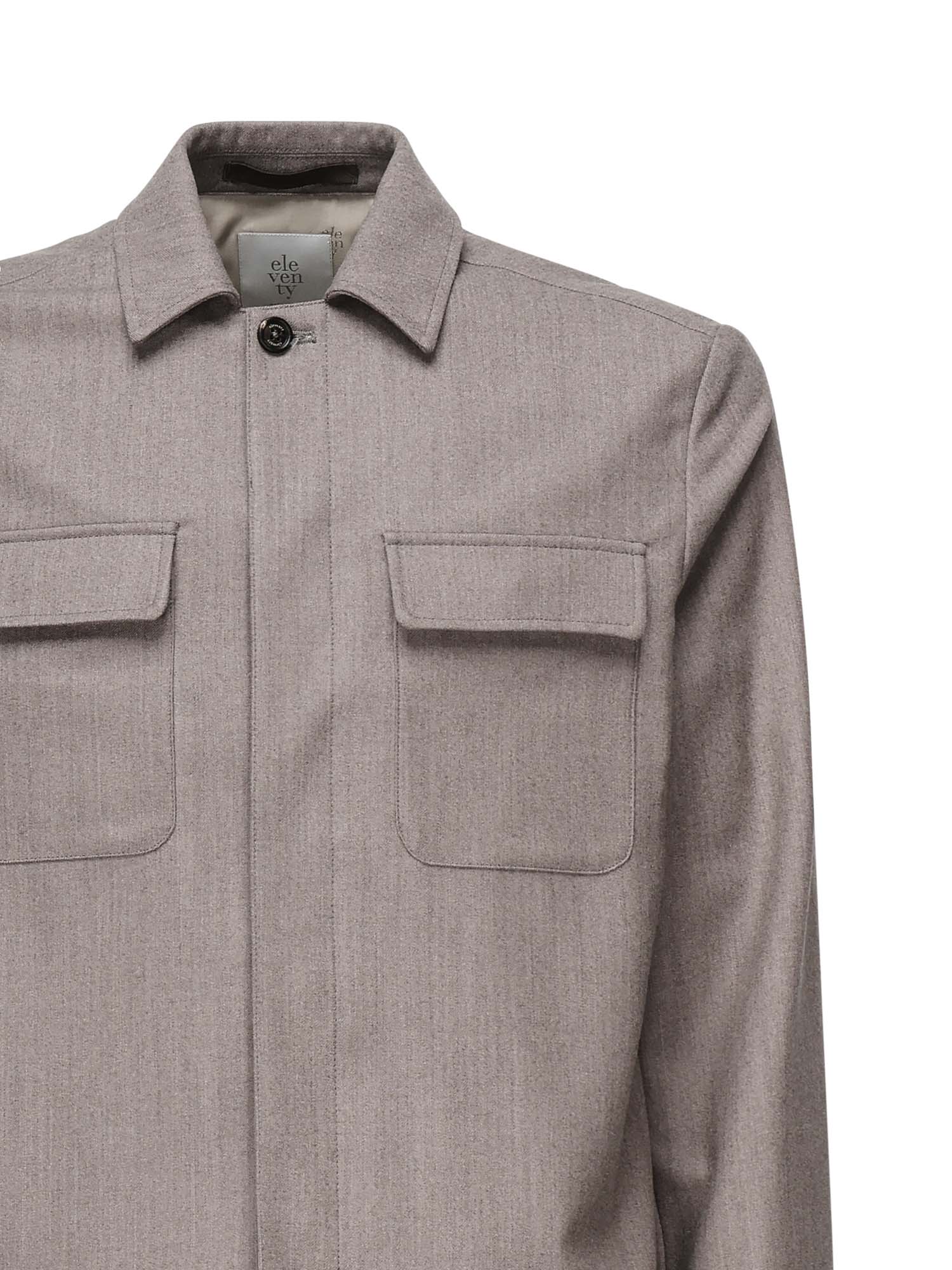Overshirt in misto lana L70GIAJ17TES0L065 81 ELEVENTY 