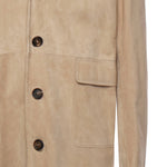 Cappotto in pelle scamosciata L75CAPL01PEL0L002 02 ELEVENTY 