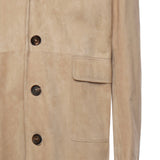 Cappotto in pelle scamosciata L75CAPL01PEL0L002 02 ELEVENTY 