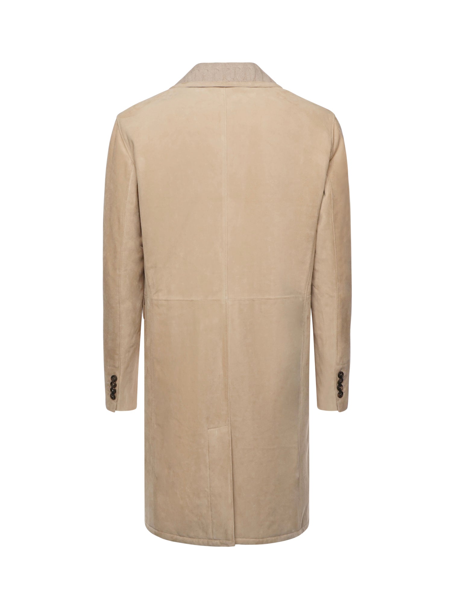 Cappotto in pelle scamosciata L75CAPL01PEL0L002 02 ELEVENTY 