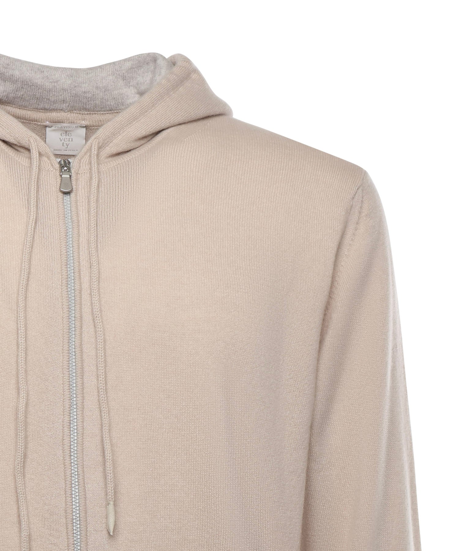 Felpa con zip in cashmere L76MAGL20MAG0L013 02N-13 ELEVENTY 