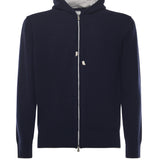 Felpa con zip in cashmere L76MAGL20MAG0L013 11-13 ELEVENTY 