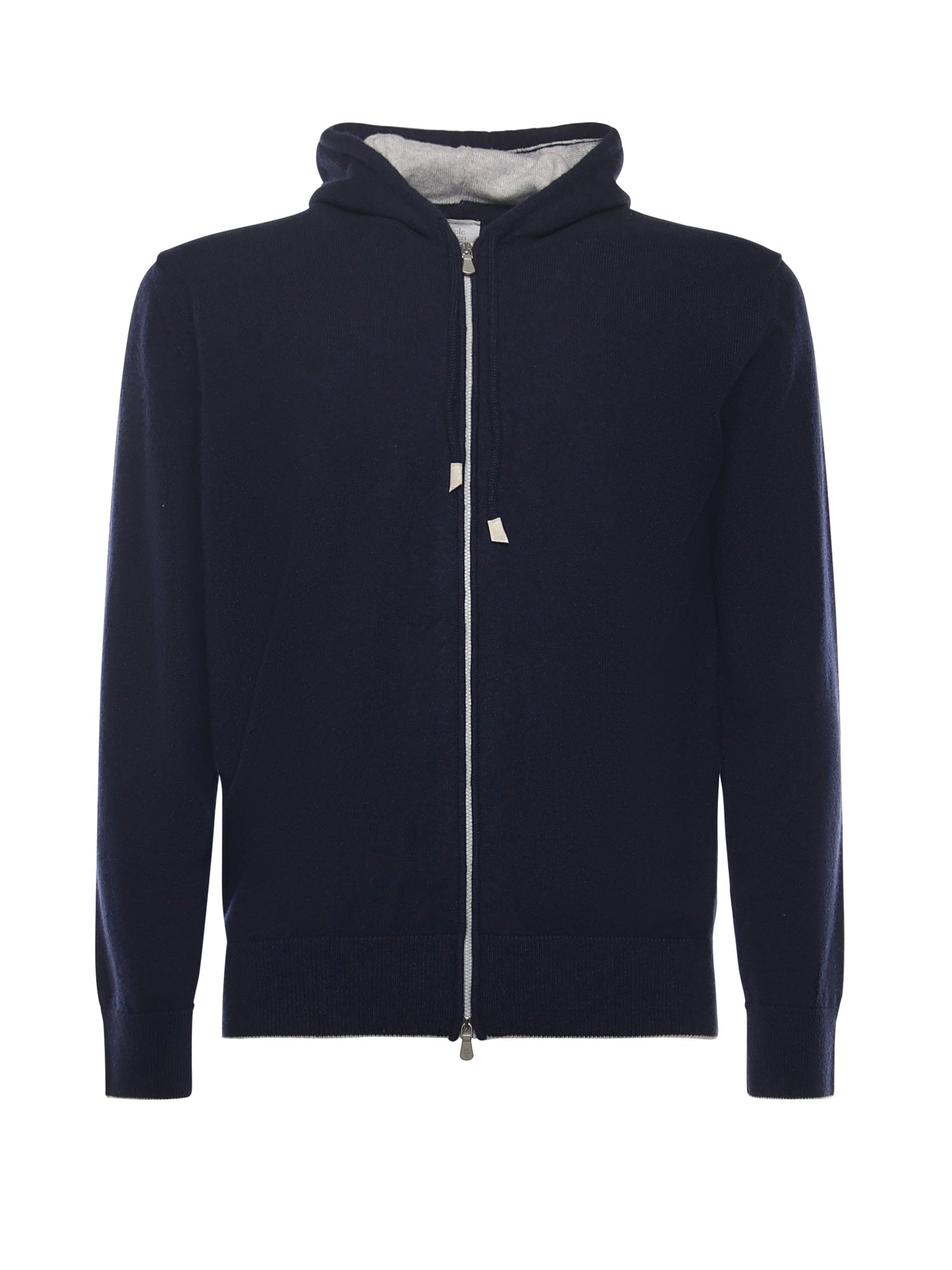 Felpa con zip in cashmere L76MAGL20MAG0L013 11-13 ELEVENTY 