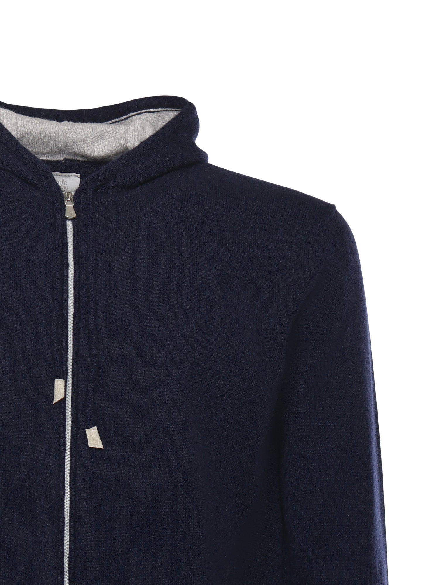 Felpa con zip in cashmere L76MAGL20MAG0L013 11-13 ELEVENTY 