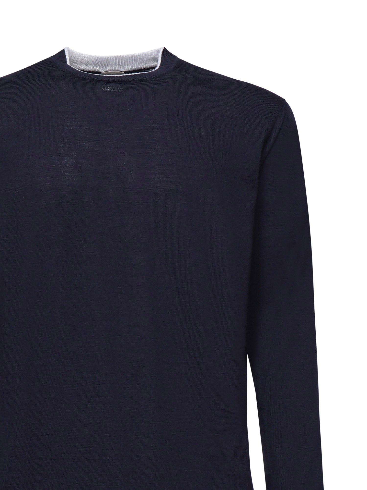 Maglia girocollo in lana e seta L76MAGL36MAG0L018 11-01 ELEVENTY 