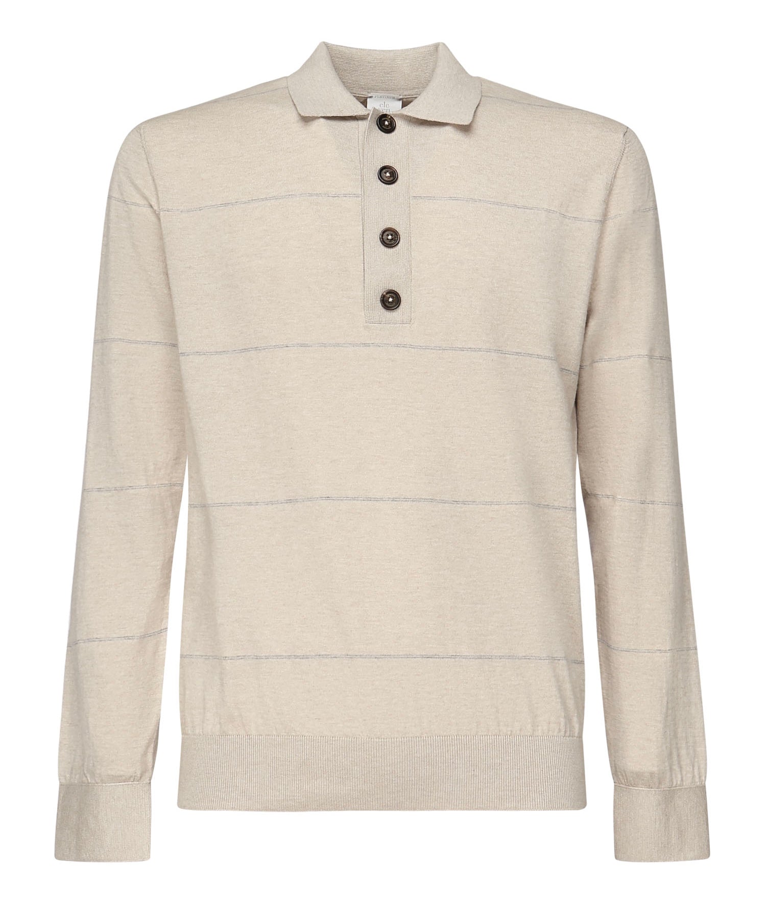 Polo maniche lunghe a righe L76POLL12MAG0L031 02-13 ELEVENTY 