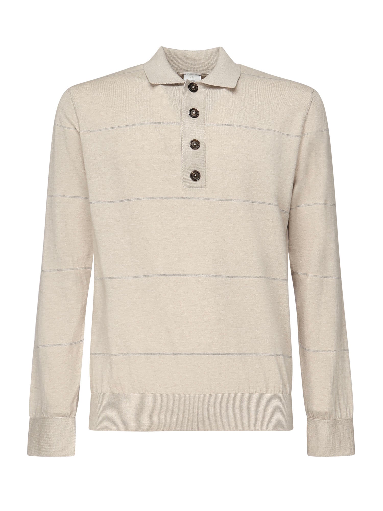 Polo maniche lunghe a righe L76POLL12MAG0L031 02-13 ELEVENTY 