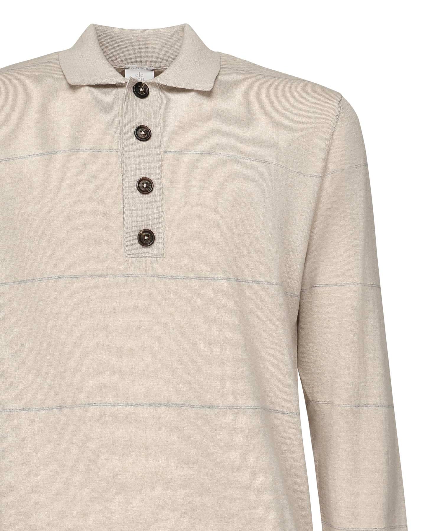 Polo maniche lunghe a righe L76POLL12MAG0L031 02-13 ELEVENTY 