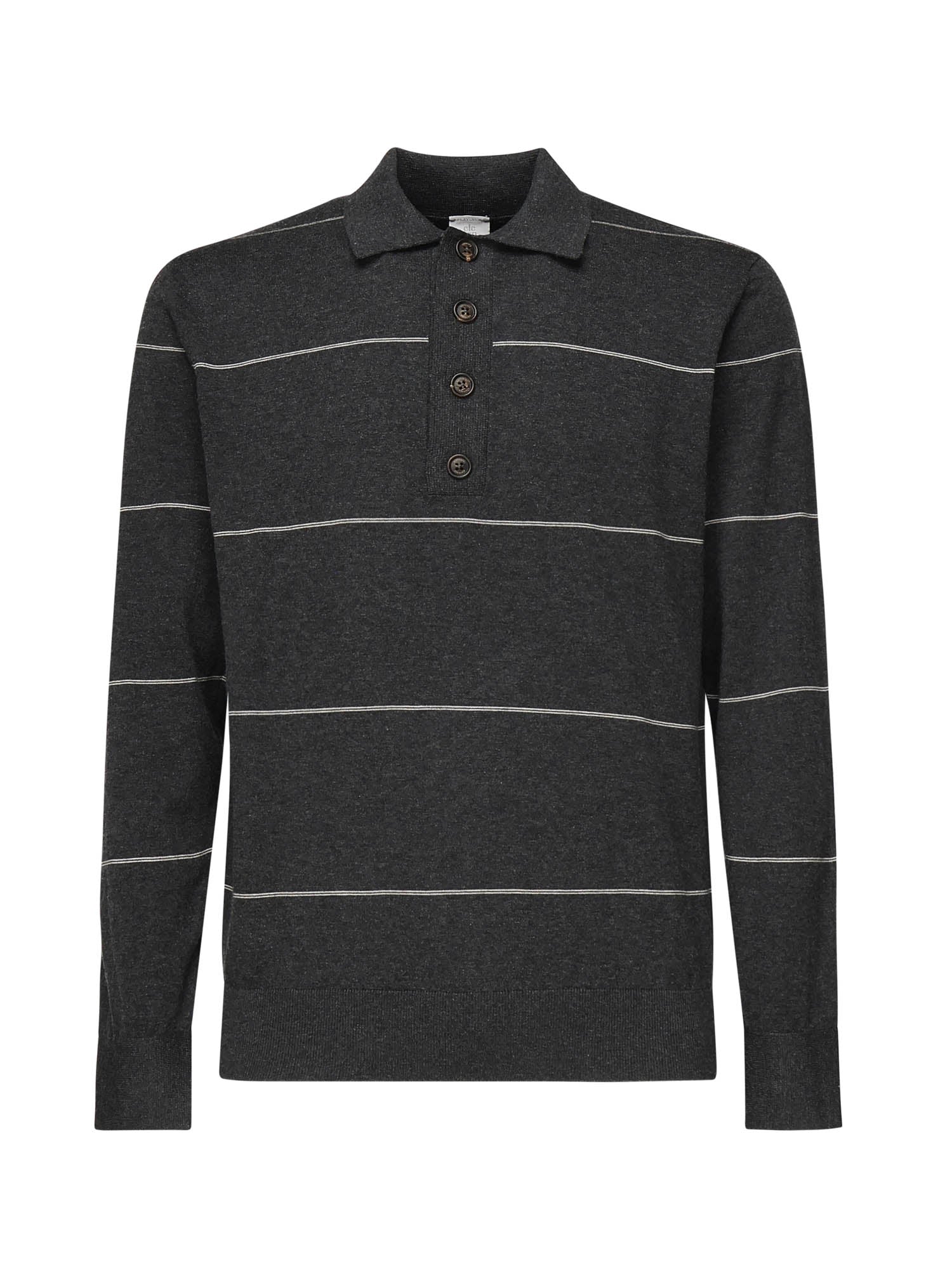 Polo maniche lunghe a righe L76POLL12MAG0L031 22-02 ELEVENTY 