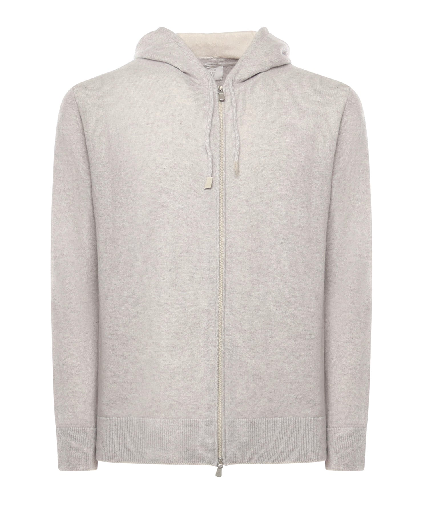 Felpa con cappuccio e zip in cashmere X76MAGK33MAG0K019 13-02 ELEVENTY 