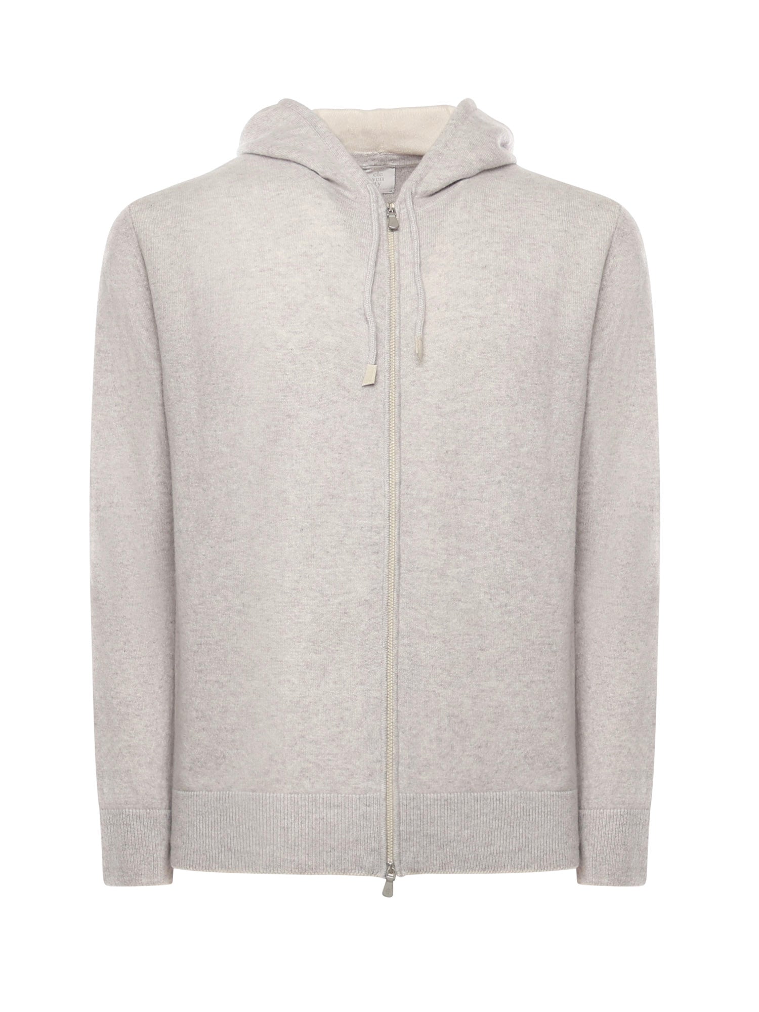 Felpa con cappuccio e zip in cashmere X76MAGK33MAG0K019 13-02 ELEVENTY 