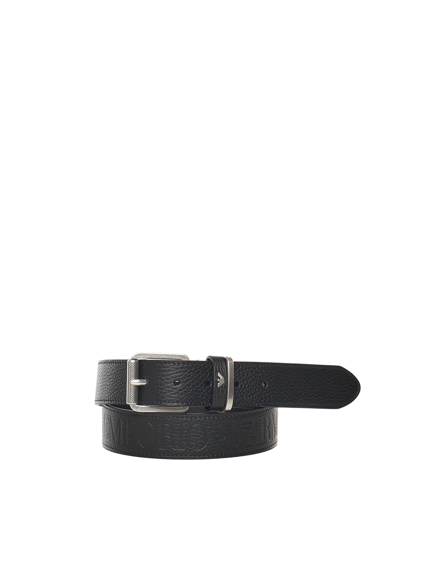 Cintura in pelle con logo EM001644 AF14710UC001 EMPORIO ARMANI 