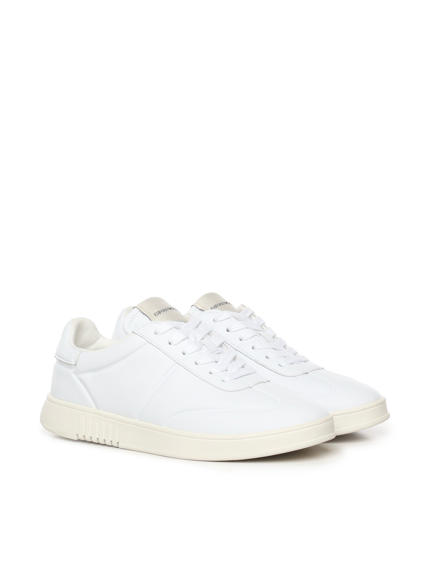 Sneaker in pelle con logo<BR/> EM003664 AF10848F0005 EMPORIO ARMANI 