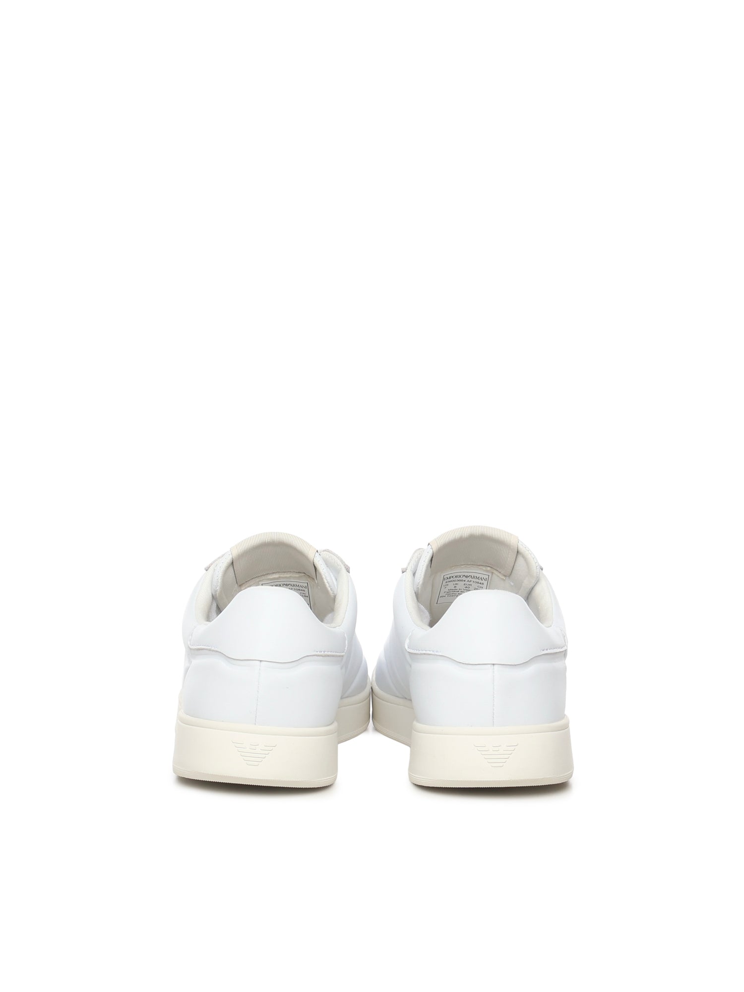 Sneaker in pelle con logo<BR/> EM003664 AF10848F0005 EMPORIO ARMANI 