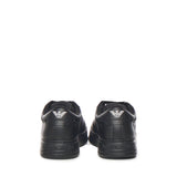 Sneaker in pelle con banda a contrasto EM003701 AF18017MC005 EMPORIO ARMANI 