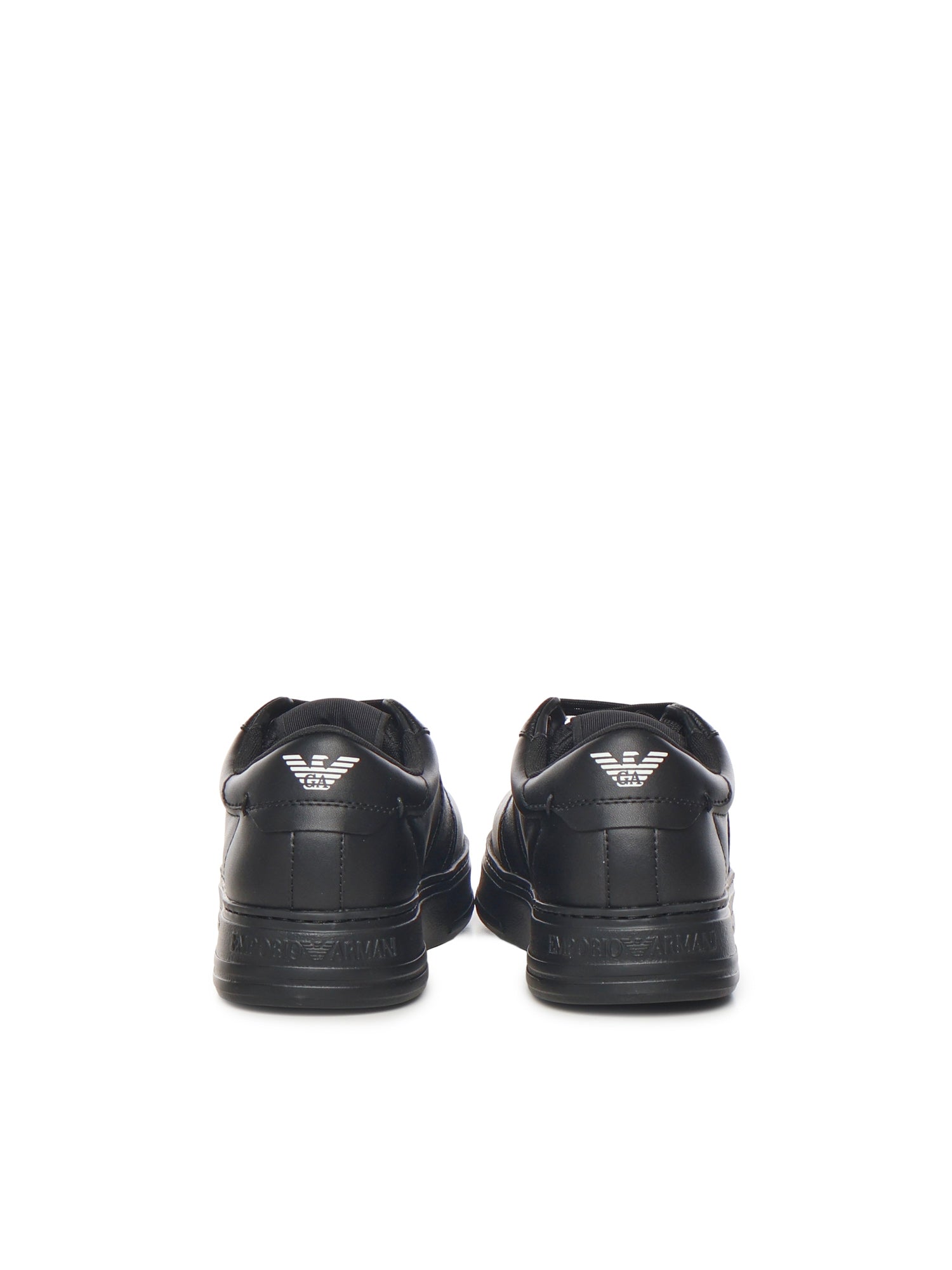 Sneaker in pelle con banda a contrasto EM003701 AF18017MC005 EMPORIO ARMANI 