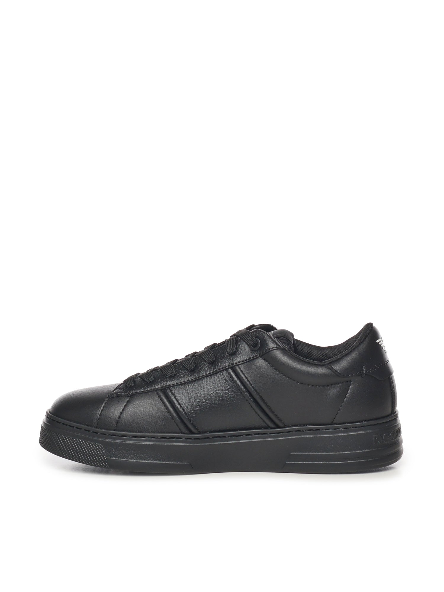 Sneaker in pelle con banda a contrasto EM003701 AF18017MC005 EMPORIO ARMANI 
