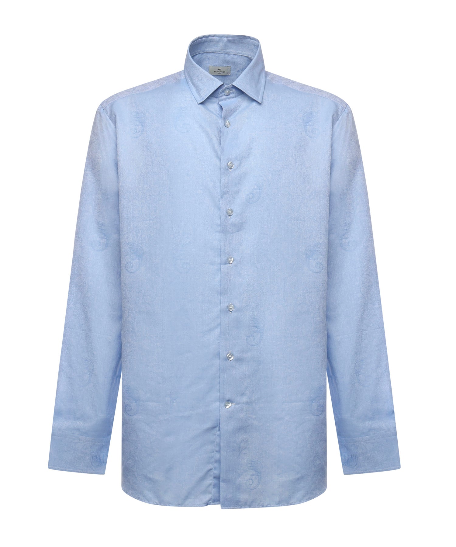 Camicia in cotone e jacquard con stampa gechi MRIB0001 99TJ590B0028 ETRO 
