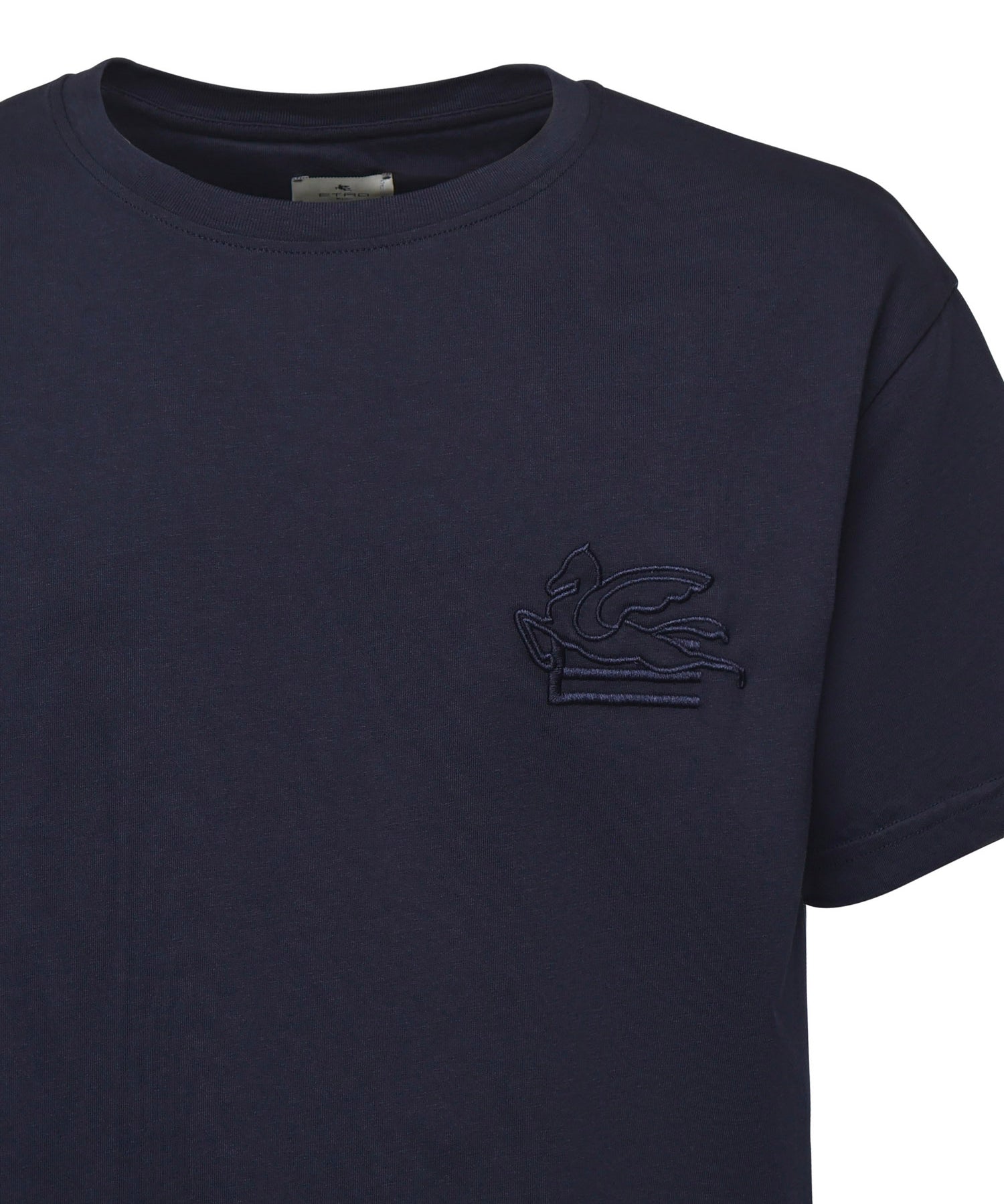 T-shirt in cotone con ricamo Pegaso MRMA0007 AR233B0065 ETRO 