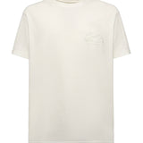 T-shirt in cotone con ricamo Pegaso MRMA0007 AR233W0800 ETRO 