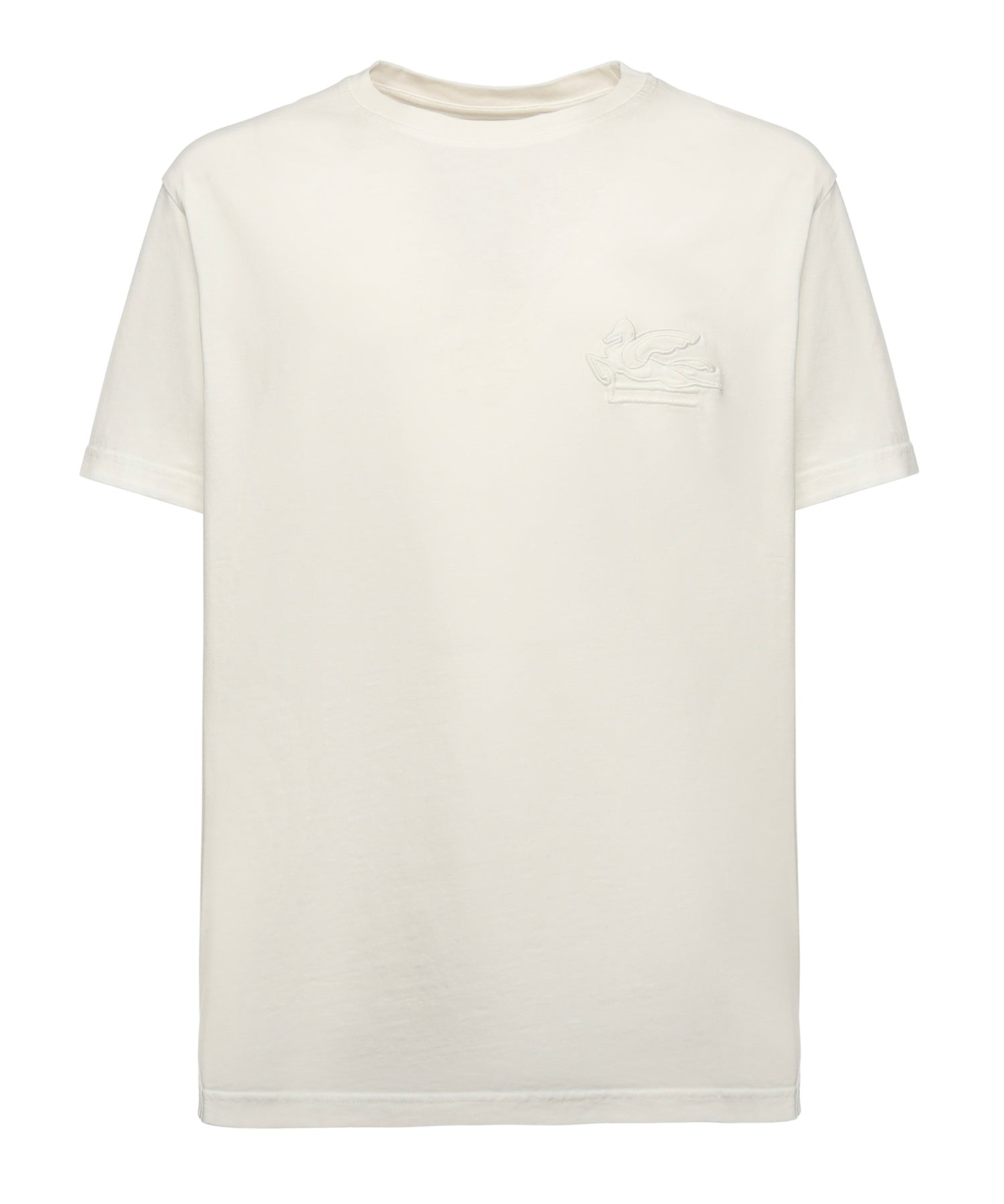 T-shirt in cotone con ricamo Pegaso MRMA0007 AR233W0800 ETRO 