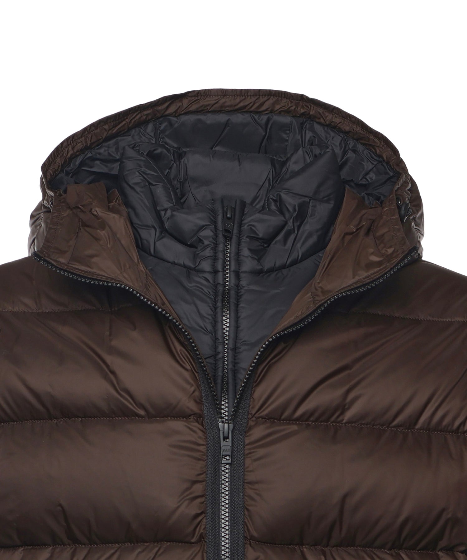 Piumino double front in popeline calandrato NAM32510620XMH S808 FAY 