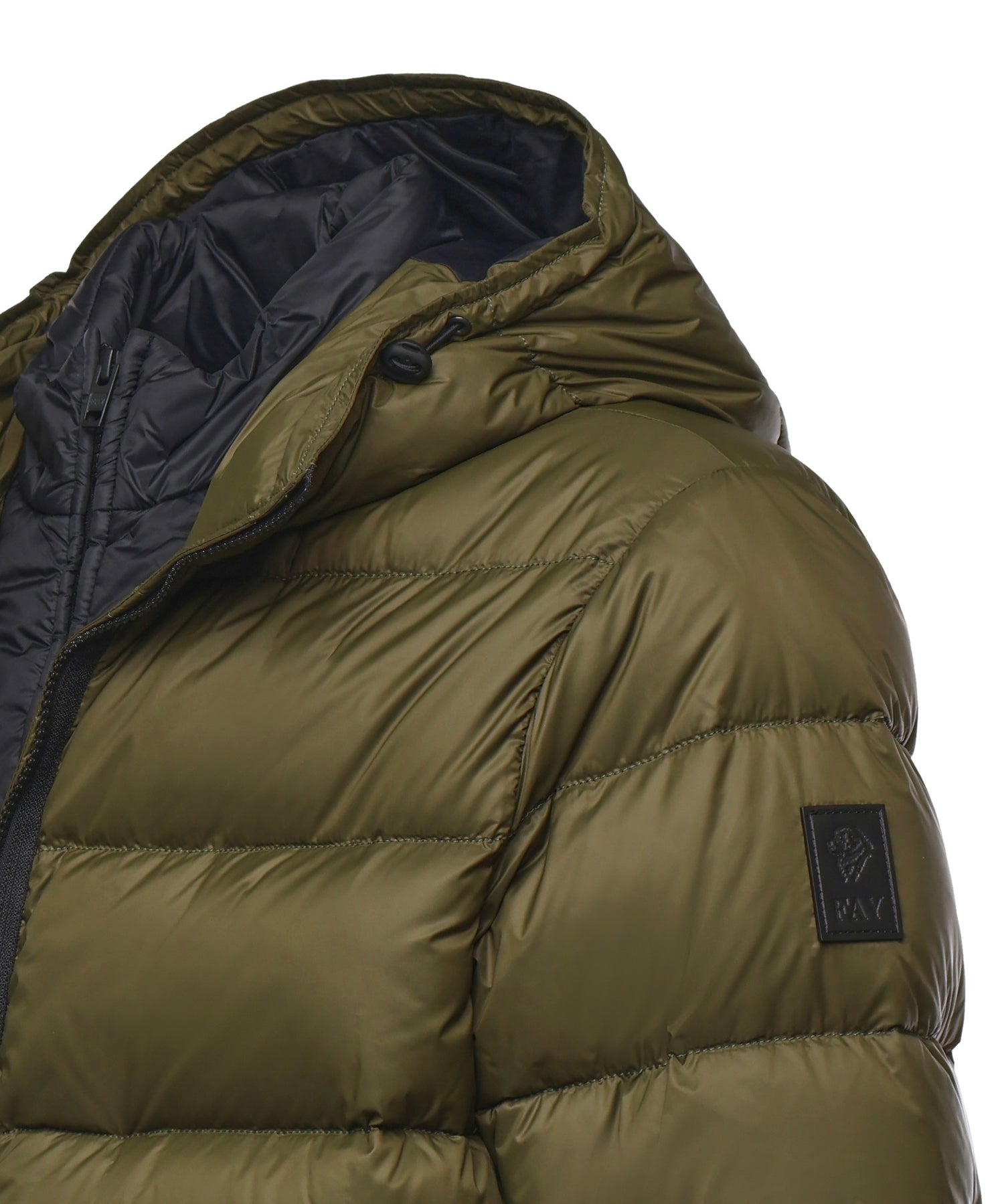 Piumino double front in popeline calandrato NAM32510620XMH V607 FAY 