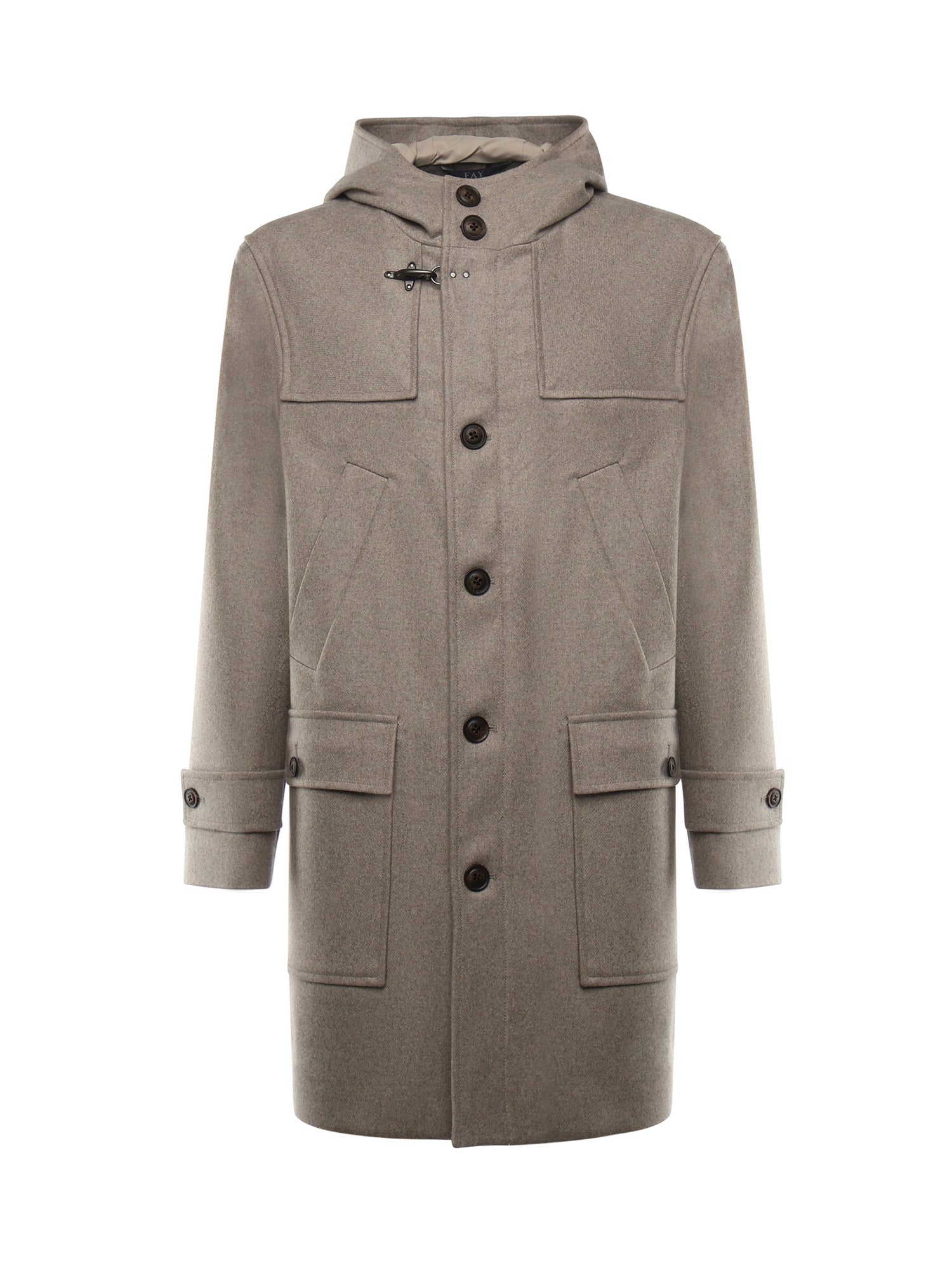 Cappotto in panno di lana e cashmere NAM49510190GAH C205 FAY 