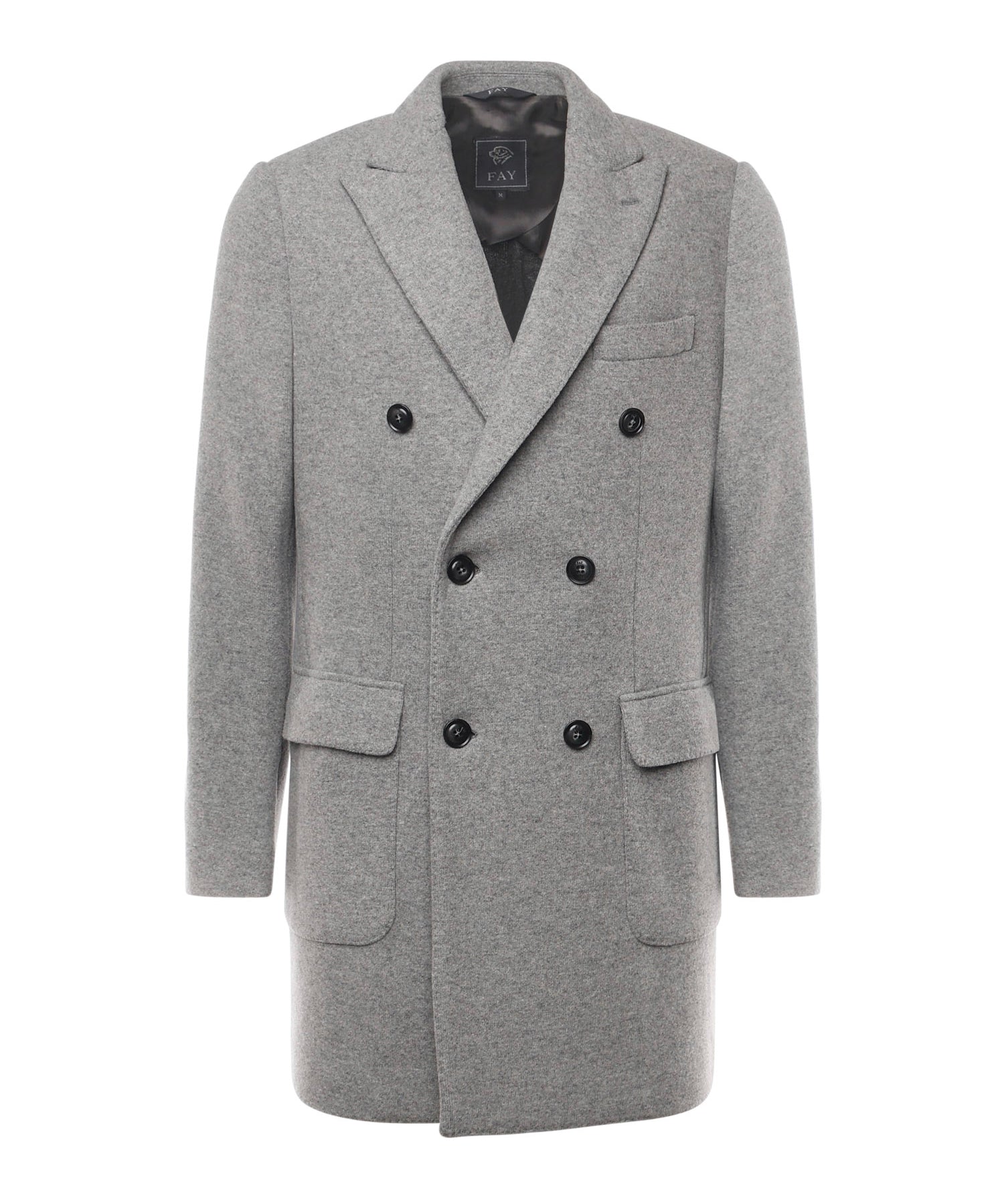 Cappotto doppiopetto in jersey di lana NAM5151018JXLQ B201 FAY 
